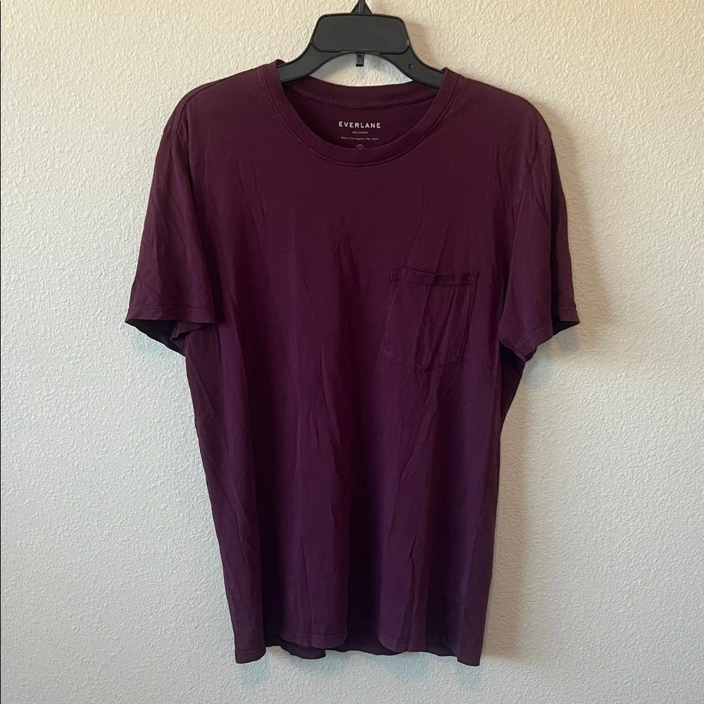 Everlane 100% Cotton Short Sleeve TShirt Purple Size Medium - Picture 2 of 7